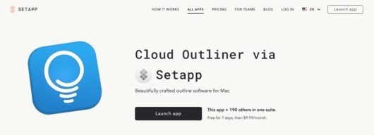 mac cloud outliner broken